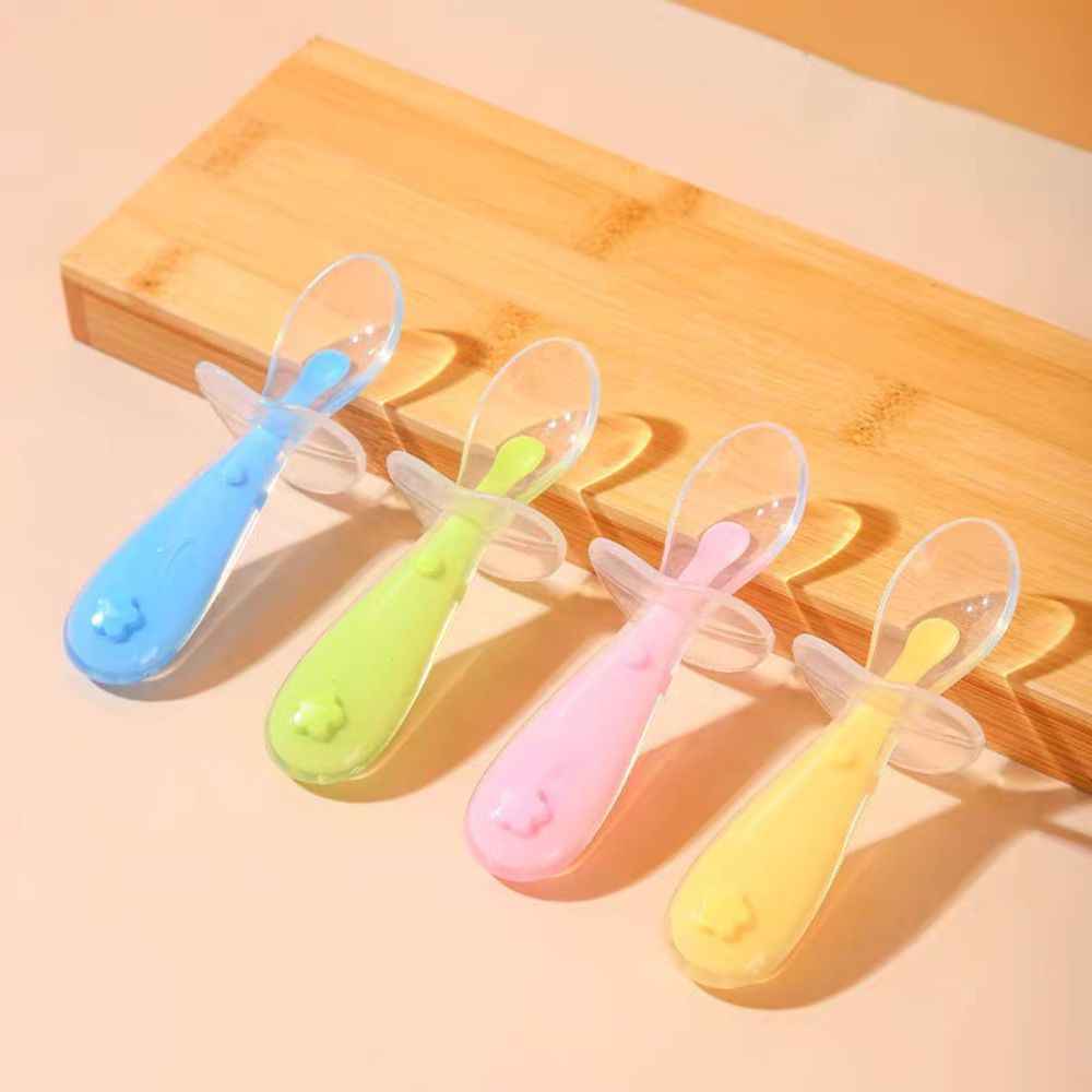 Baby Silicone Feeding Spoon
