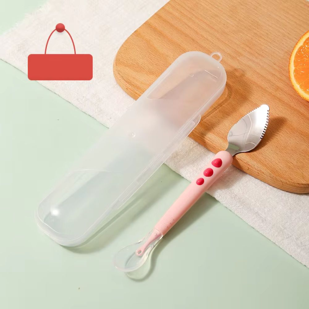 2 In 1 Baby's Soft Spoon Scraper - Gentle Feeding Solution for Your Little One