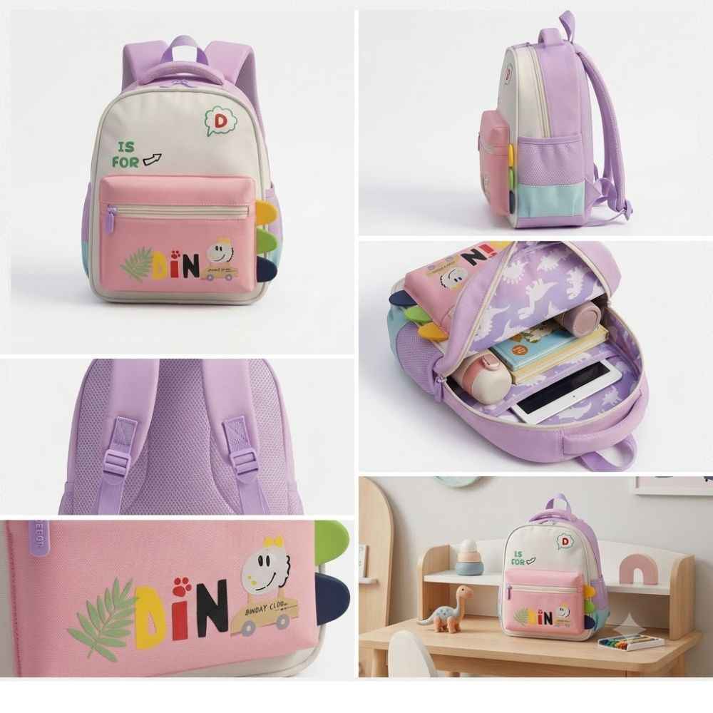 Dino Adventure Kids School Backpack