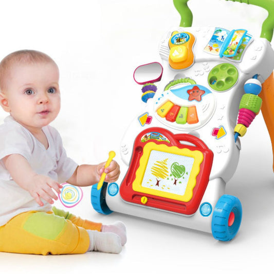 Multi-Activity Sit To Walk Musical Walker Tracker For Baby