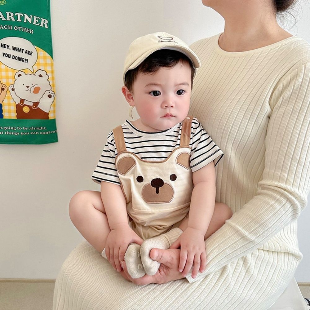 Bear Face Baby Romper