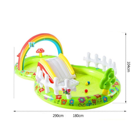 Inflatable Rainbow Ring Water Play Centre Pool 