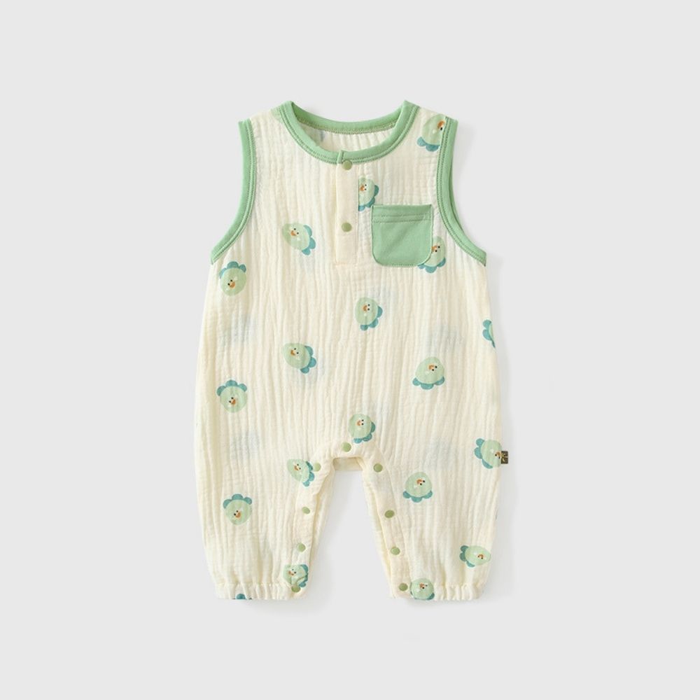 Green and Yellow Baby Jumpsuits