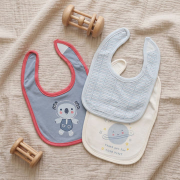 Koala Bibs Set of 3 for Newborn