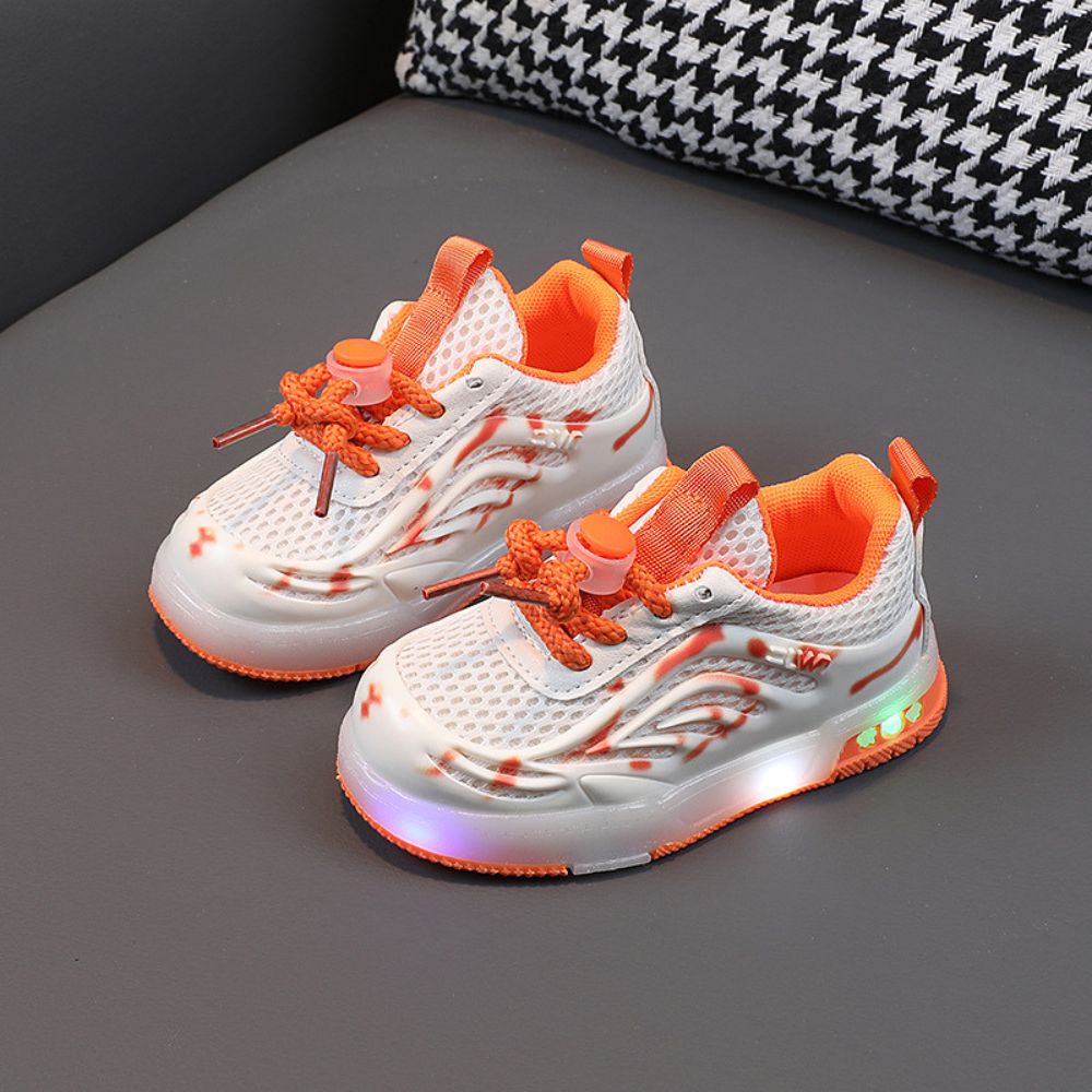 LED Light-Up Sneakers for Boys - Colorful Illuminating Shoes