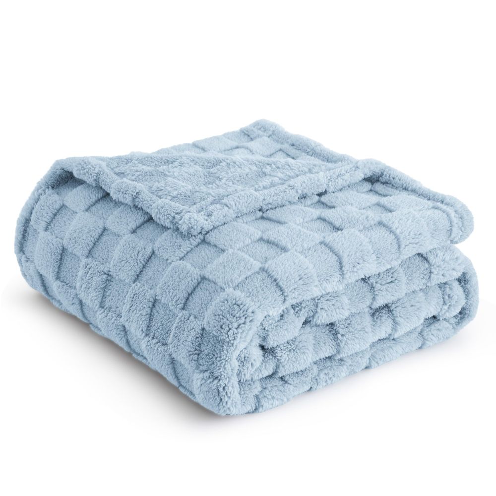 Checkered Fleece Baby Blanket