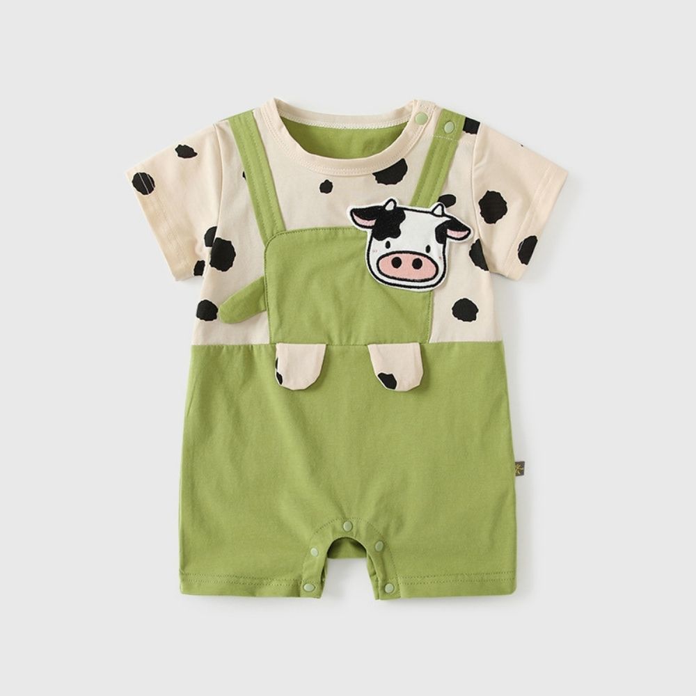 Baby Cow Print Romper