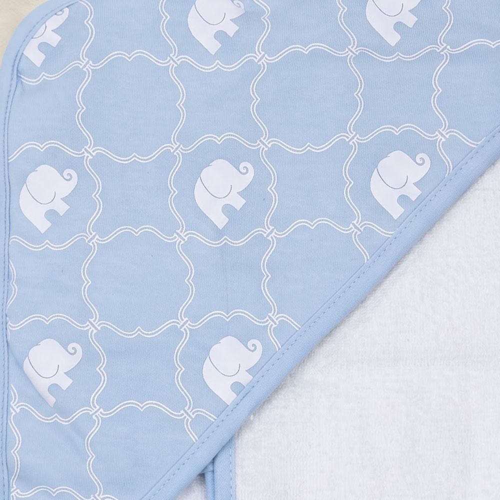 Elephant Print Hooded Towel for Kids