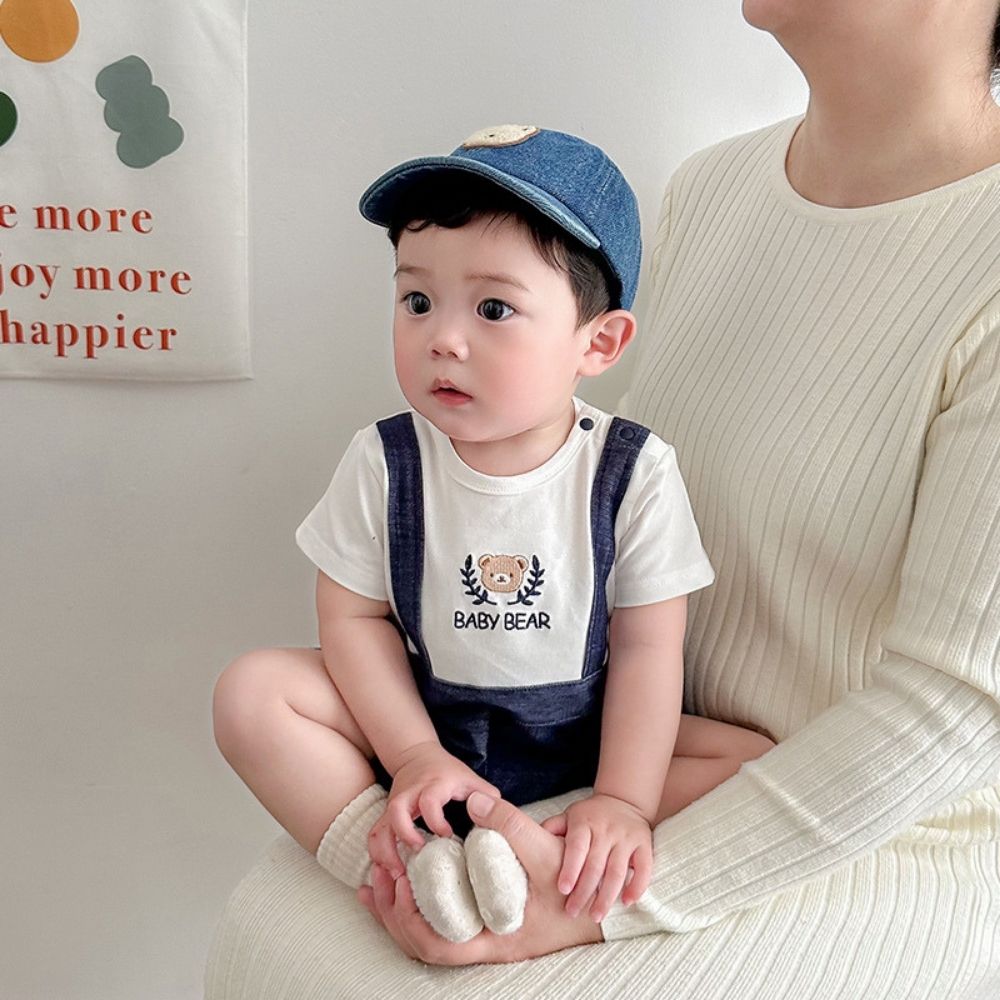 Blue and White Romper for Kids