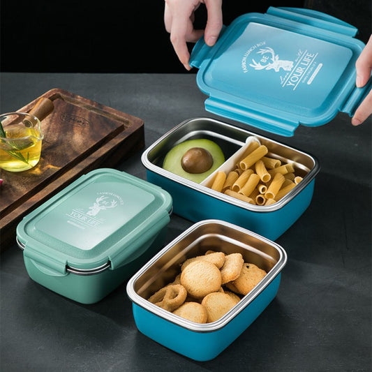 Small Portable Stainless Steel Lunch Box Container