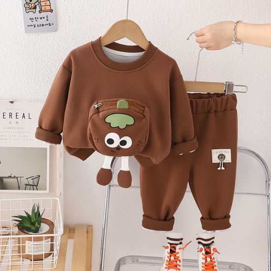 Cartoon Face Track T-Shirt Full Suit