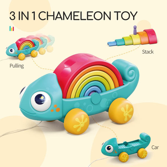Rainbow Chameleon Toy-18M+