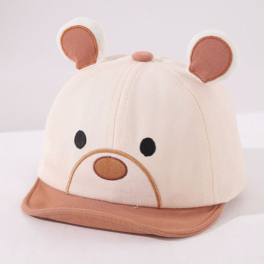 Bear Pattern Double Coloured  Baseball Cap 2 To 5 Year