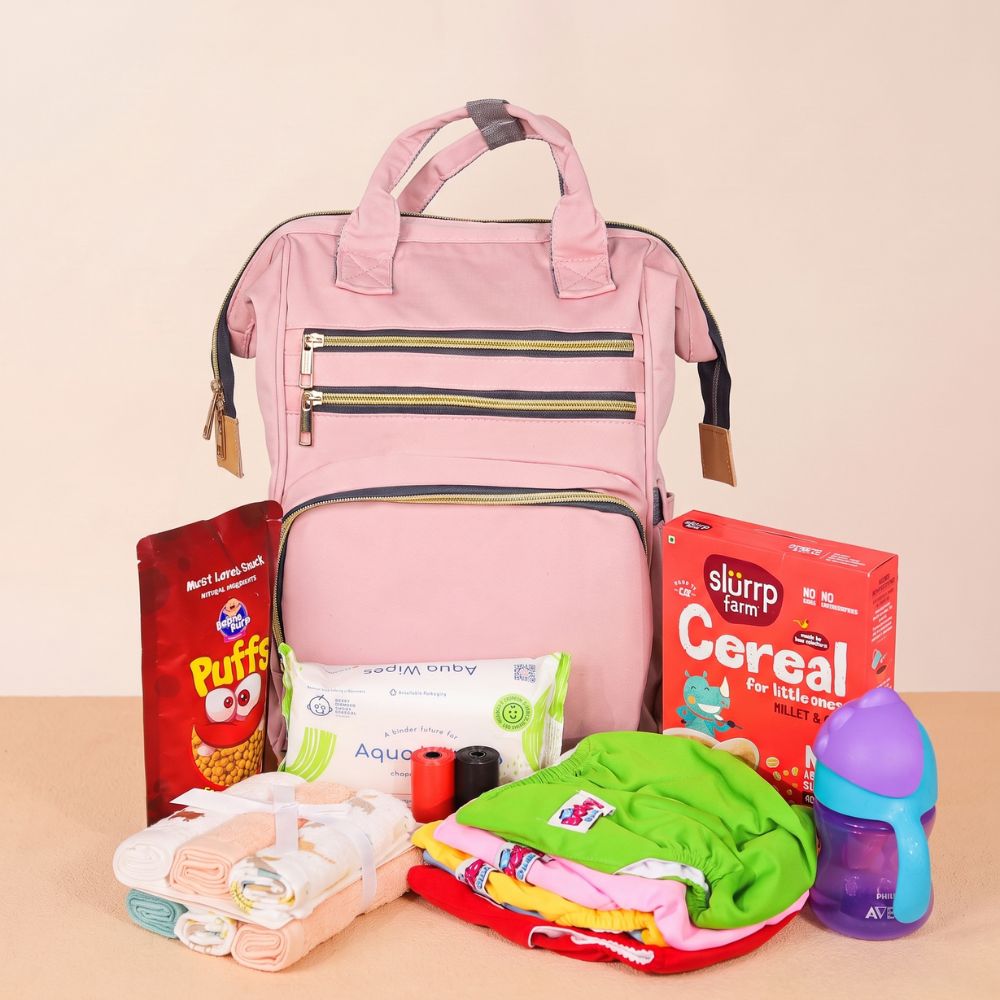 Multi-Compartment Baby Diaper Backpack
