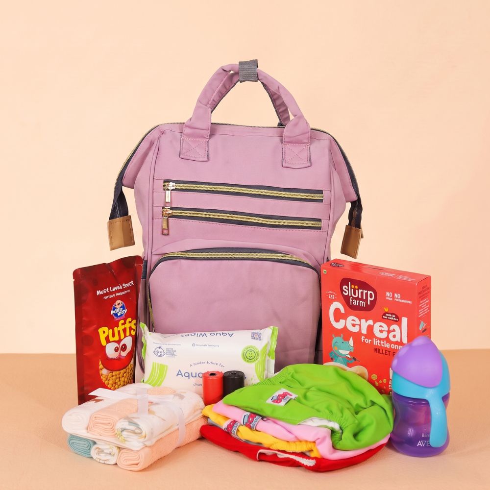 Multi Pocket Organizer Backpack Diaper Bag