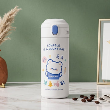 Cartoon Print Portable Water Bottle