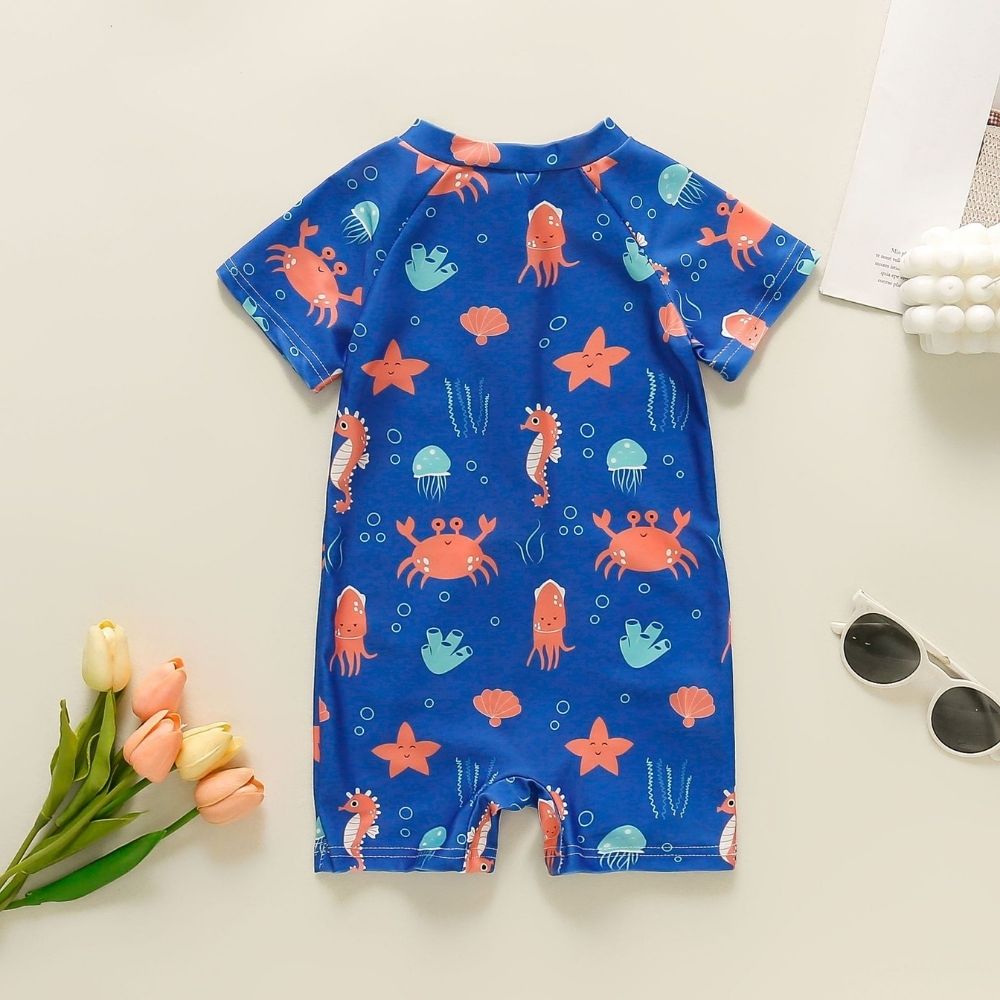 Baby Boys' Aquatic Adventure Rash Guard Swimsuit