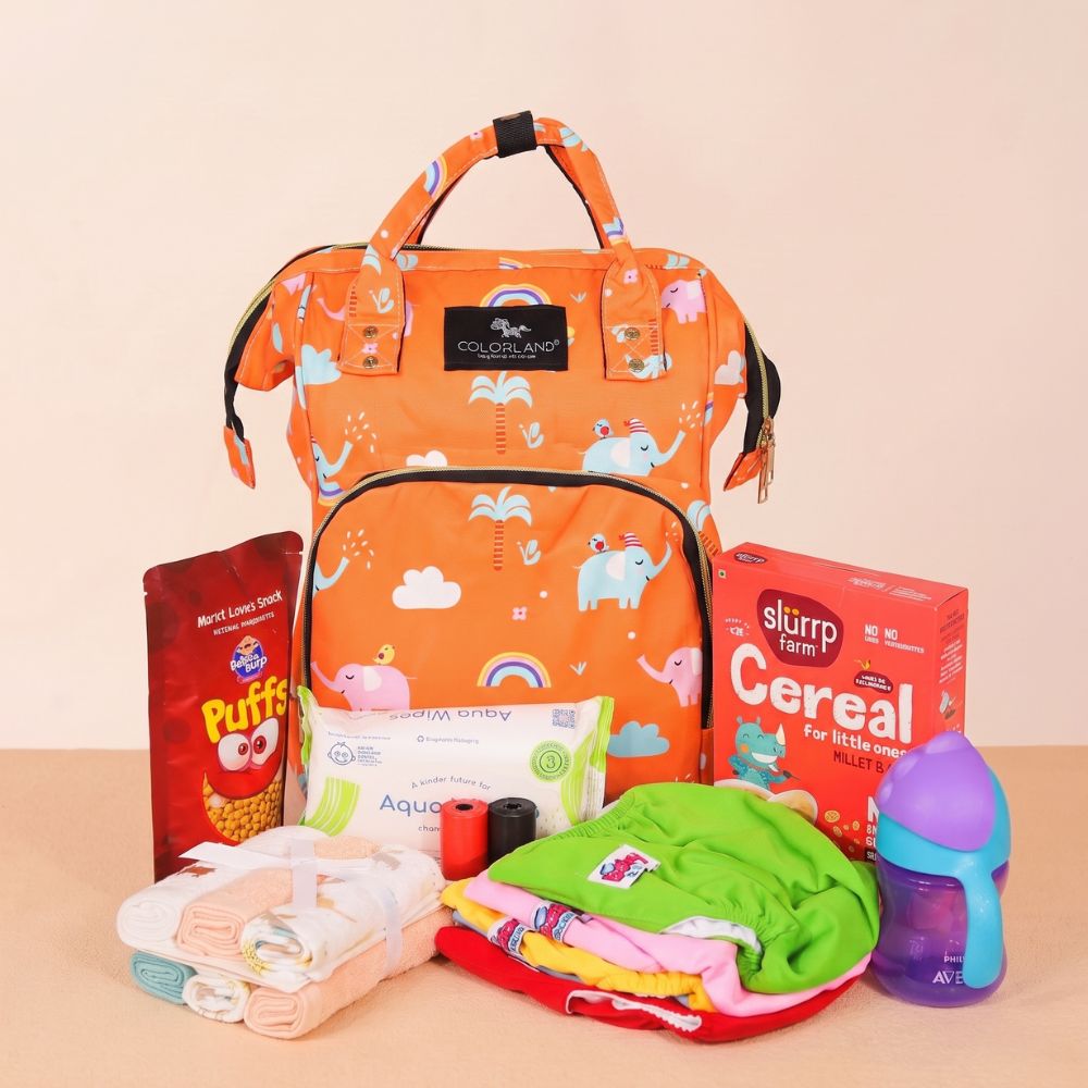 Stylish Multifunction Diaper Bag With Insulated Pockets