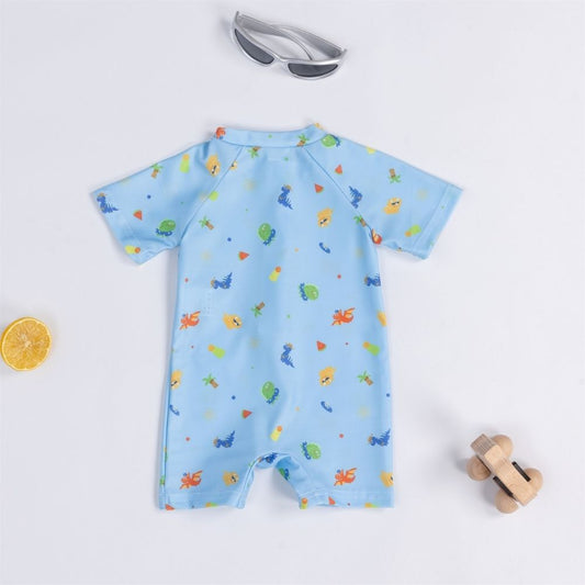 Aqua Printed Swimsuit