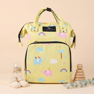 Elephant Rainbow Print Baby Backpack