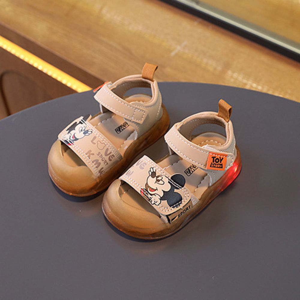 Sepatu Sandal Baby Sandals Boy Flexible Protective Cartoon Sandals