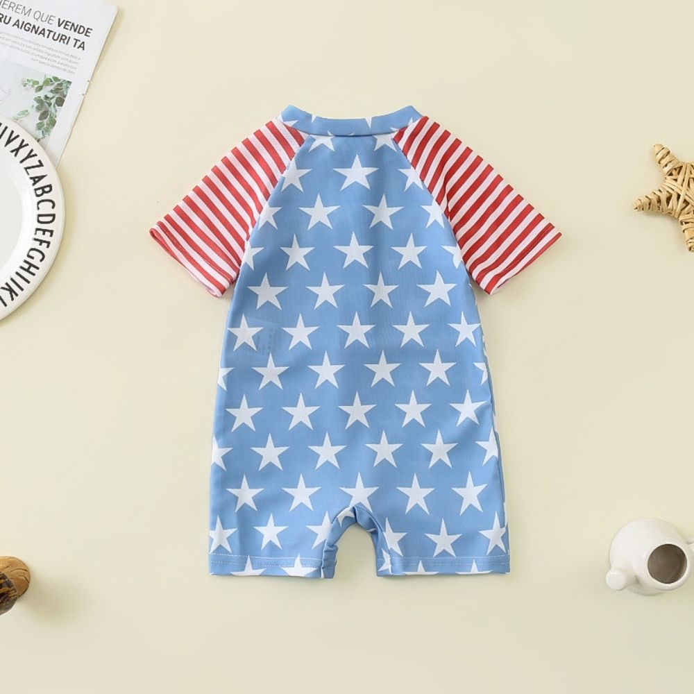 One-Piece Swimsuit – Stars & Stripes Design