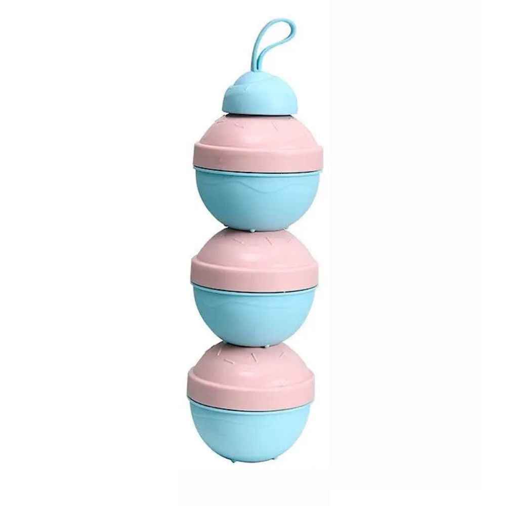 3-Tier Stackable Baby Milk Powder & Snack Storage Container