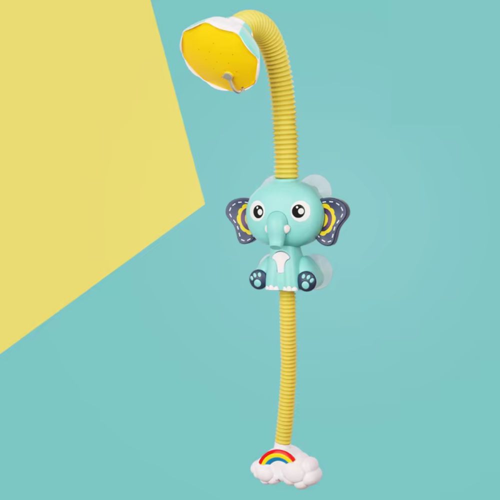 Electric Baby Bath Water Shower Head Elephant Toy