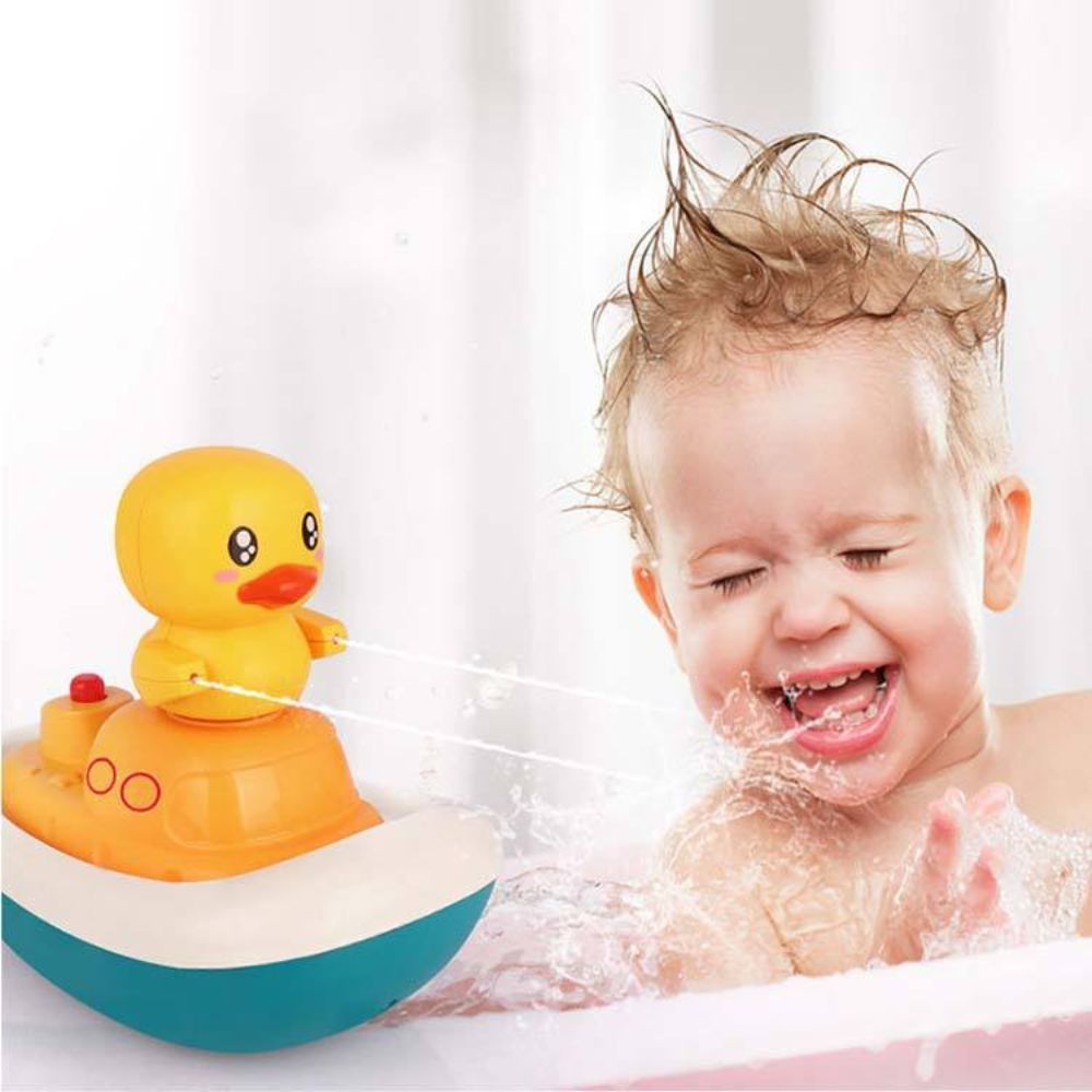 Electric Duck Water Spray Bath Toy Set