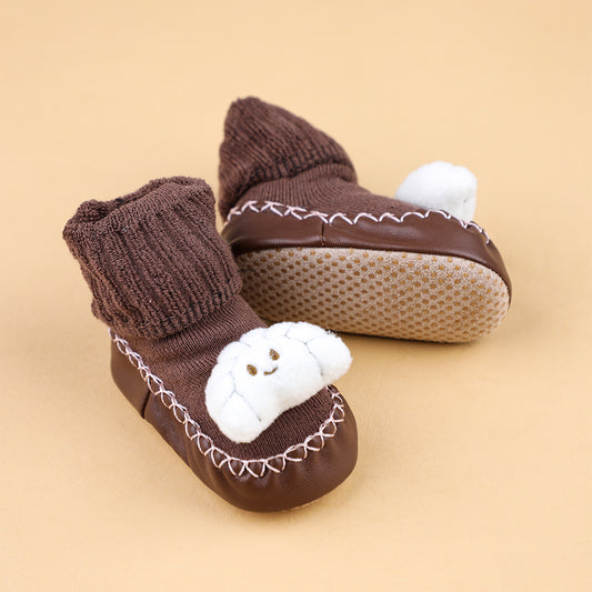 Soft Cute Indoor Slippers  Warm Socks For Baby