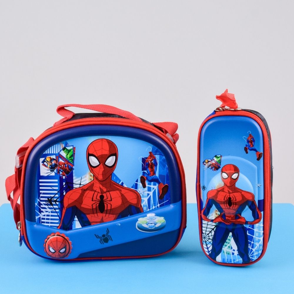 Crossbody Stylish Travel Bag For Kids And A Zipper Pouch With Cartoon Prints