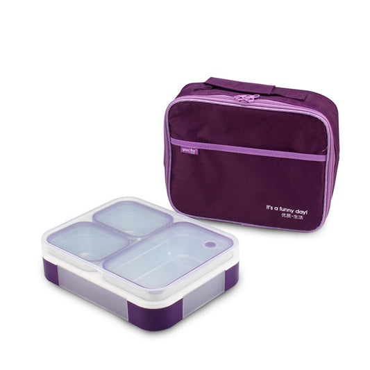 Leak Proof Insulated Stainless Steel Individual Seal Lunch Box With Extra Protective Cover