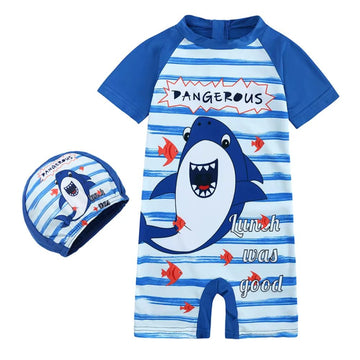 Toddler Shark Rash Guard Swimsuit Set