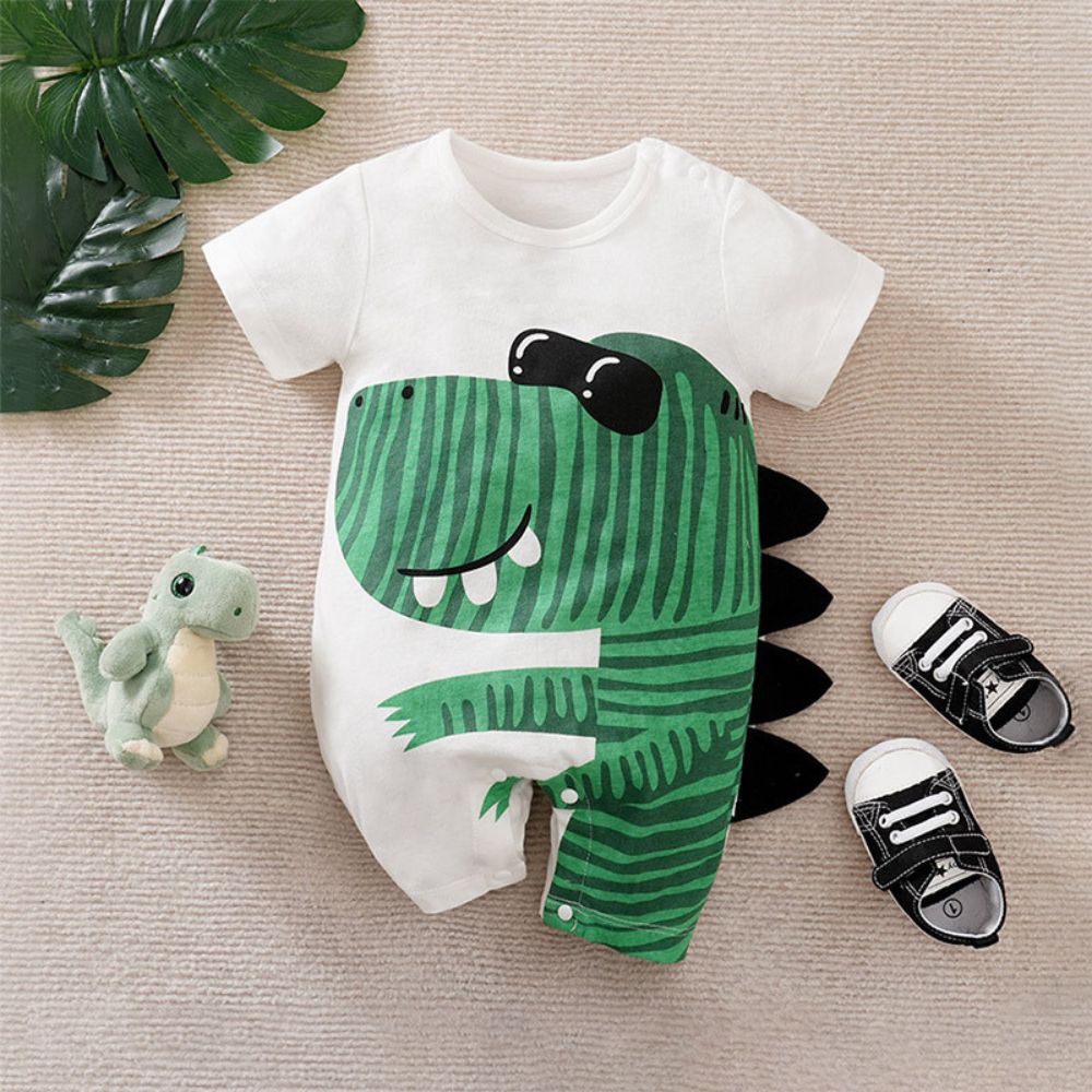 Dinosaur Wearing Goggles Half Romper for Kids