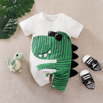 Dinosaur Wearing Goggles Half Romper for Kids