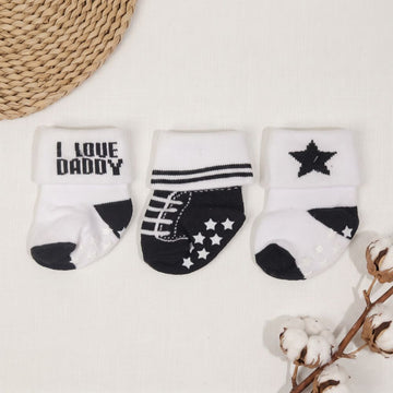 Baby Ankle-Length Socks – Pack of 3