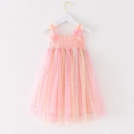 Stylish Butterfly Princess Party Dress For Girls