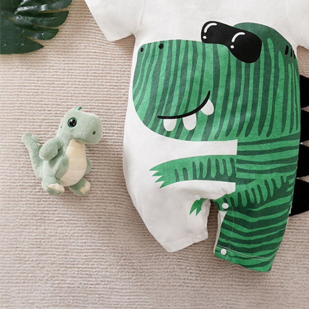 Dinosaur Wearing Goggles Half Romper for Kids