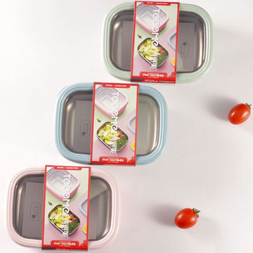 Small Portable Stainless Steel Anti-skid Lunch Box Container