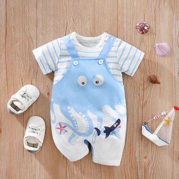 Kids Octopus Design Romper