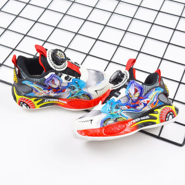Trending Colorful Sneaker Superhero Led Light Shoes For Kids