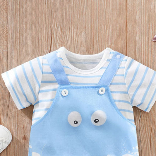 Kids Octopus Design Romper