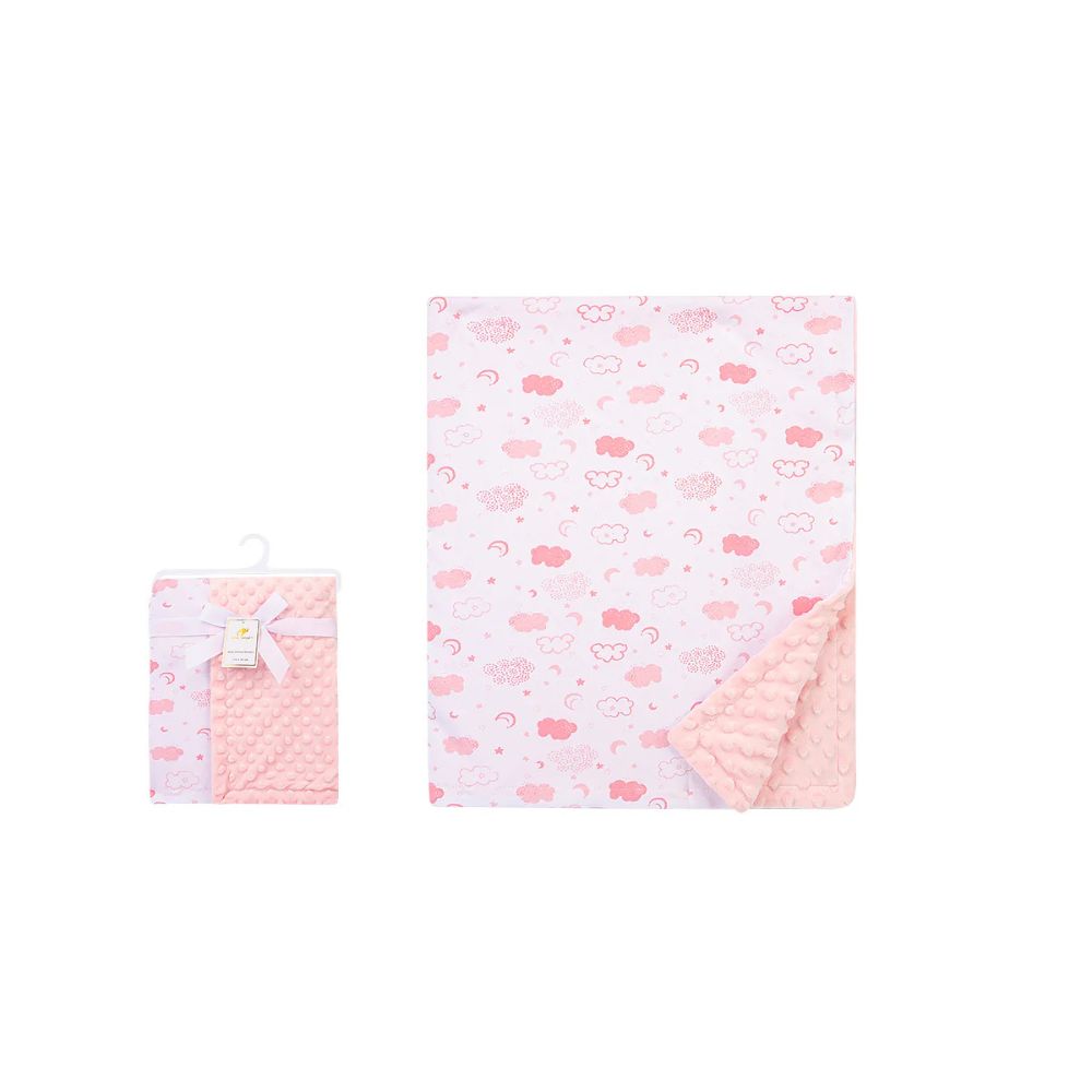 Dotted and Printed Blanket for Kids