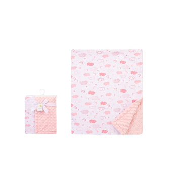 Dotted and Printed Blanket for Kids