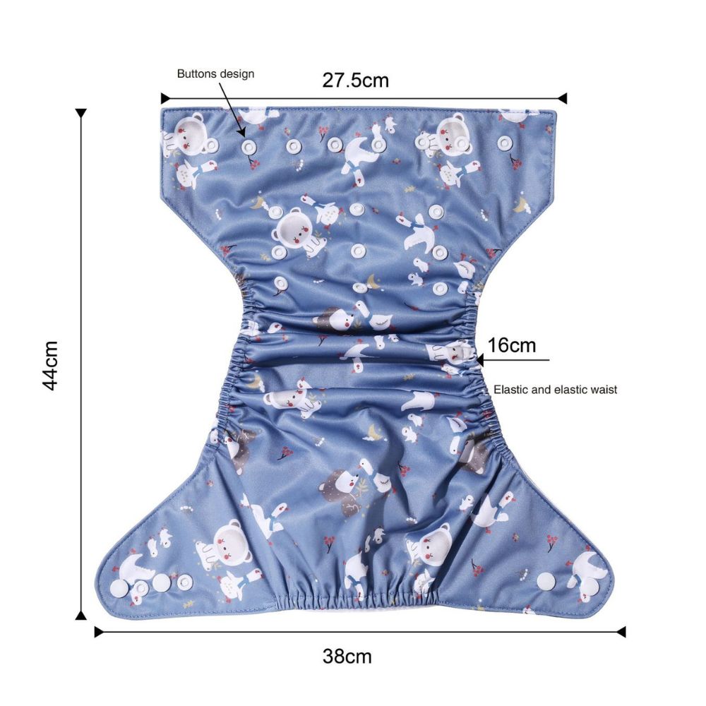 Easy To Use Reusable Cloth Diaper With Insert