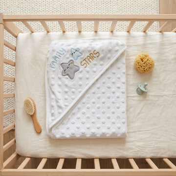 Baby Dotted Hooded Blanket