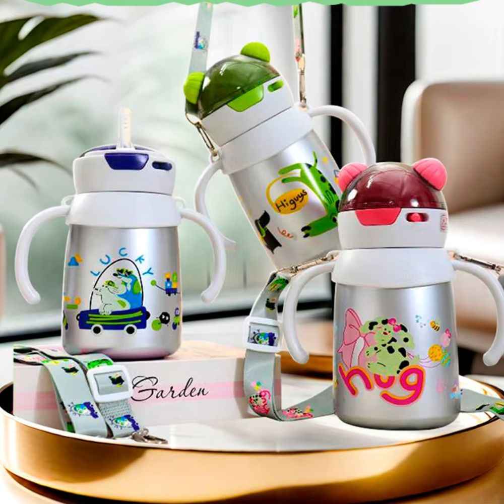 Kids Stainless Steel Vacuum Insulated Sipper Bottle
