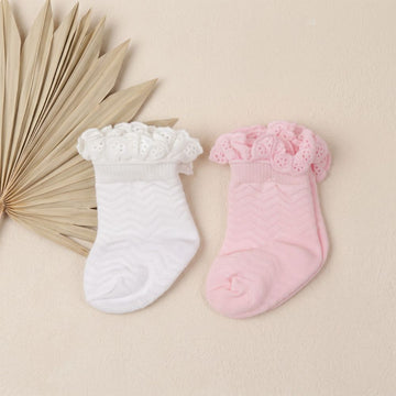 Frilly Lace Socks for Baby Girls