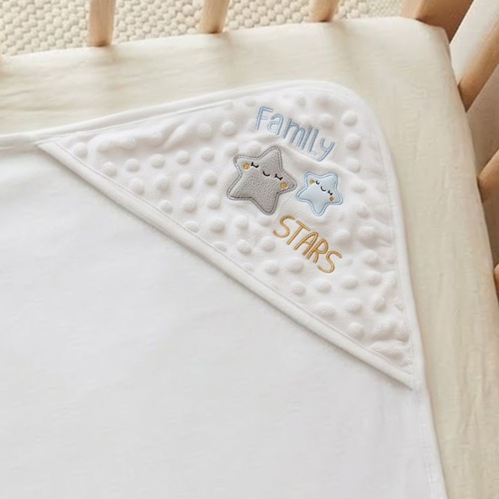 Baby Dotted Hooded Blanket