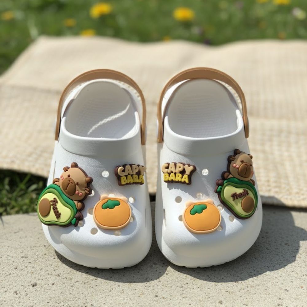 Capybara-Themed Children's Clogs